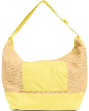 LeSportsac Raffia Large Shoulder Bag - Yellow