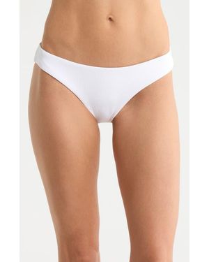 Becca Modern Edge Hipster Bikini Bottoms - White