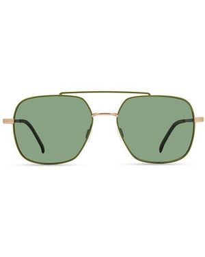 Eco Trinidad 56Mm Polarized Aviator Sunglasses - Green