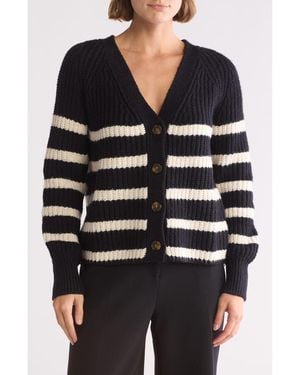 Caslon Cozy V-Neck Cardigan - Black