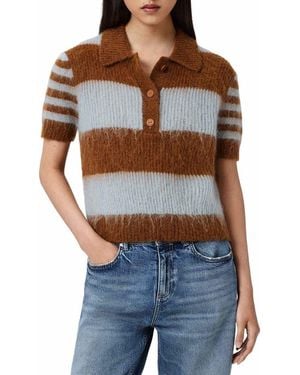AllSaints Clem Polo Sweater - Black