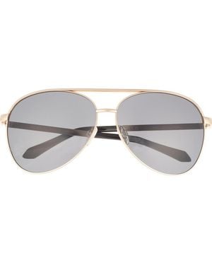 Quay Australia Vivienne 64Mm Aviator Sunglasses - Gray