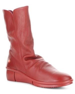 Softinos Rott Wedge Boot - Red