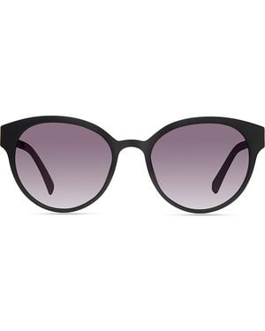 Eco Avala 53Mm Polarized Round Sunglasses - Black