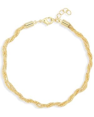 Nordstrom Rack Demi Fine Twisted Multichain Bracelet - Metallic