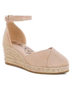 LONDON RAG Nuclas Ankle Strap Espadrille Wedge Sandal - Natural