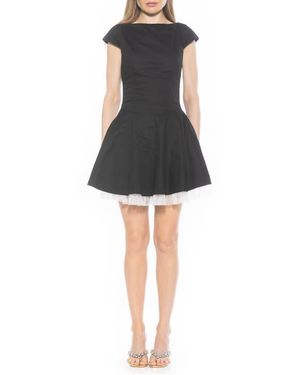 Alexia Admor Aleena Boat Neck Minidress - Black
