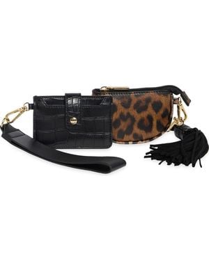 Dolce Vita Mirela Faux Leather Bag Charm Set - Black