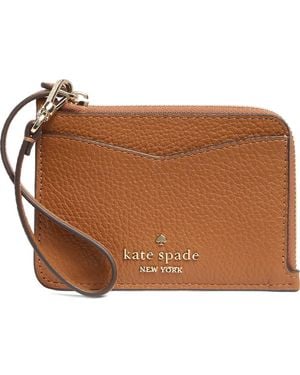 Kate Spade Leila Small Cardholder Wristlet - Brown