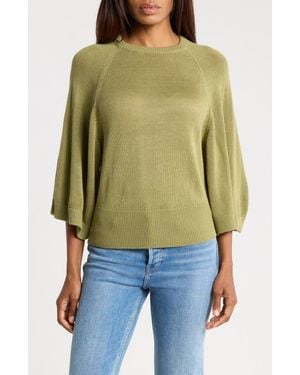 Joie Wide Sleeve Crewneck Sweater - Green