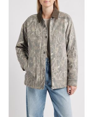 Thread & Supply Stretch Cotton Twill Chore Coat - Gray