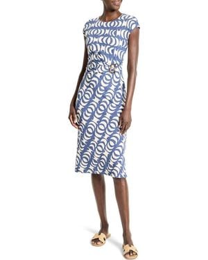 NIC+ZOE Wren Lunar Eclipse Knit Dress - Blue