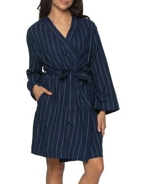 Felina Marielle Cotton Robe - Blue