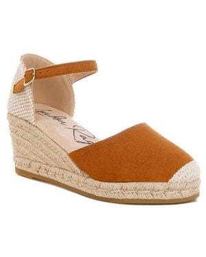 LONDON RAG Rosene Espadrille Wedge Sandal - Brown