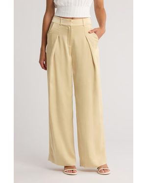 Jonathan Simkhai Mercer Pleated Pants - Natural