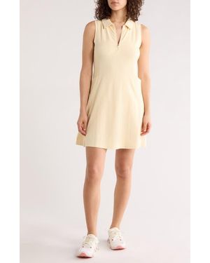 Zella Replay Sleeveless Polo Dress & Shorts Set - Natural