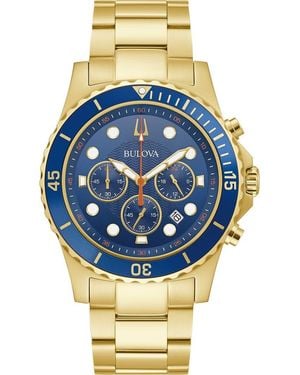 Bulova Chronograph Bracelet Watch, 45Mm - Metallic