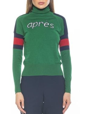 Alexia Admor Jenni Ski Turtleneck Sweater - Green