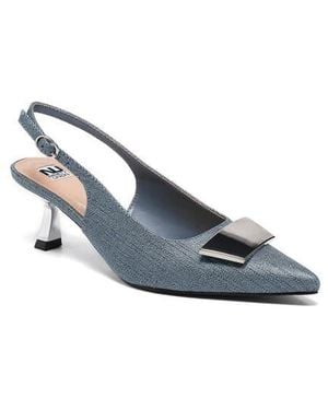 Ninety Union Lana Slingback Kitten Heel Pump - Blue