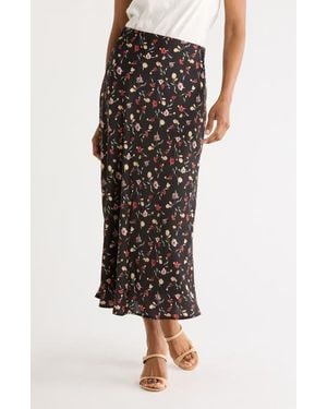 Joie Printed Maxi Skirt - Black