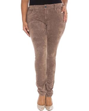 Slink Jeans Slink Sueded Skinny Jeans - Brown