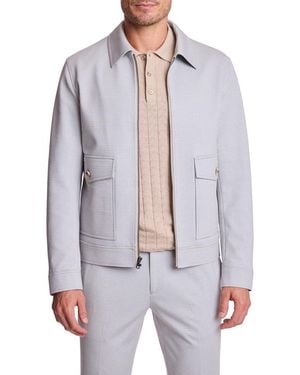 Paisley & Gray Milo Slim Fit Zip Jacket - Gray