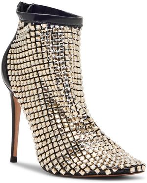 Steve Madden Dancin' Crystal Mesh Pointed Toe Bootie - Multicolor