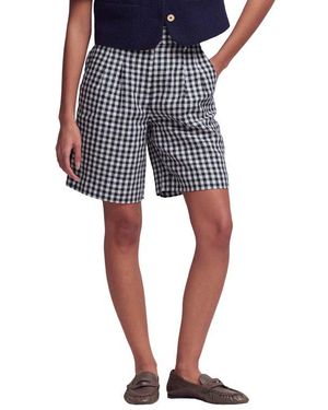 Boden Kensington Gingham Linen Shorts - Blue