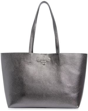 Kurt Geiger Angel Shopper Faux Leather Tote - Gray