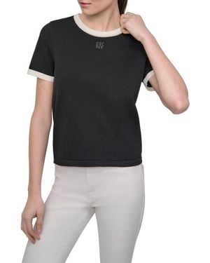 DKNY Colorblock Top - Black