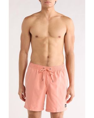 Quiksilver Everyday Solid Volley Swim Trunks - Pink