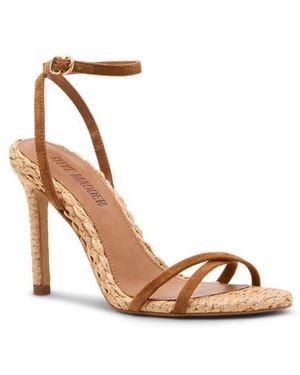 Steve Madden Ankle Strap Stiletto Sandal - Brown