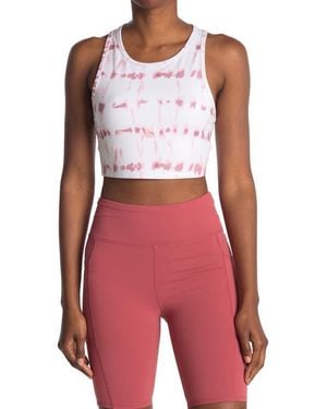 Threads For Thought Kady Stripe Wash Crop Top - Red