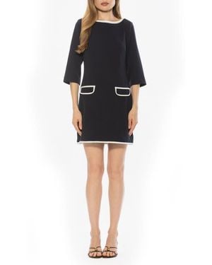 Alexia Admor River Contrast Minidress - Black
