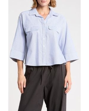 Beach Lunch Lounge Jennie Button-Up Shirt - Blue
