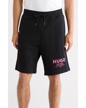 HUGO Nomario Cotton Shorts - Black