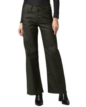 Mavi Alena Coated Wide Leg Jeans - Black