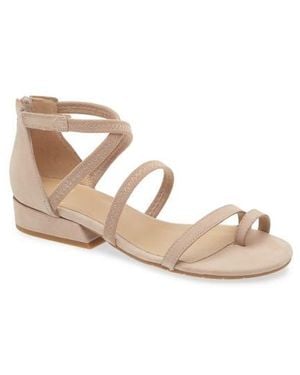 Eileen Fisher Emily Zip Sandal - Natural