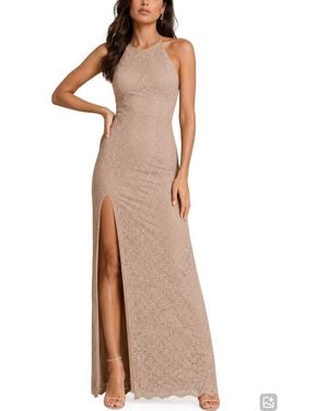 Love By Design Stretch Lace Maxi Dress - Natural