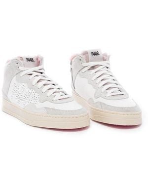 P448 Balihir Mid Top Sneaker - White