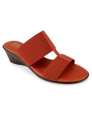 Italian Shoemakers Sadey Wedge Sandal - Red