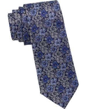 Ben Sherman Floral Tie - Blue