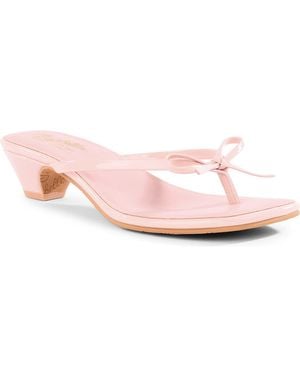 Seychelles Sunset Beach Kitten Heel Sandal - Pink
