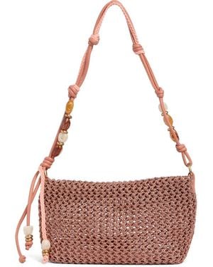 Sam Edelman Ellina Beaded Shoulder Bag - Red