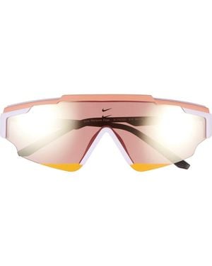 Nike Marquee Edge 64Mm Oversize Shield Sunglasses - Pink