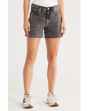Rag & Bone High Waist Cutoff Denim Shorts - Blue