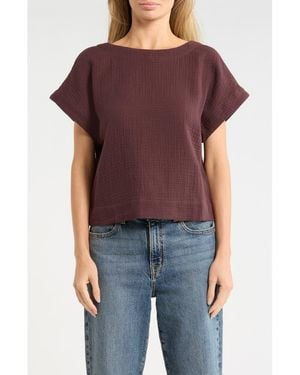 Madewell Cotton Gauze Top - Black