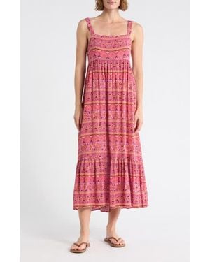 Billabong Tea Party Midi Dress - Red