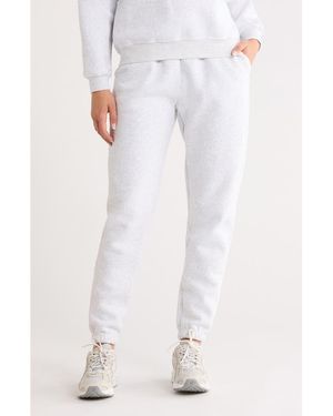 90 Degrees Varsity Vault Fleece Shorts - Blue