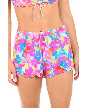 Citrus Merrow Cover-Up Shorts - Multicolor